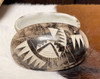 Hand Etched Navajo Horse Hair Pottery Jewelry Box