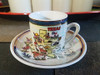 Colorful Texas souvenir collector cup and saucer