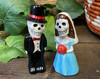 Skeleton Wedding Couple Salt & Pepper Shakers