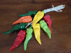 Multi-color Ceramic Chili Ristra -Poblano