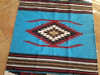 Turquoise Blue Area Rug or Wall Hanging