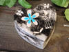 Native American Horse Hair Pottery Jewelry Box -Heart (3bc190)