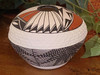 Acoma Pueblo Pottery -Seed Pot