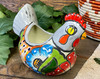 Hand Painted Chicken Planter