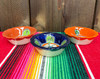 Hand Painted Talavera Scalloped Flower Bowls