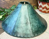 Handcrafted Green Rawhide Lampshade