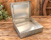 Hand Punched Tin and Tile Jewelry Box
