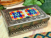 Tin & Talavera Tile Jewelry Box
