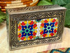 Punched Tin and Tile Jewelry Box