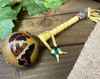 Navajo Painted Rawhide Rattle -Bear