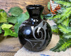 Navajo Pottery Vase -Black on Black