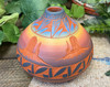 Navajo Etched Seed Pot -Sunset Mesa