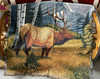 Mountain Elk Tapestry Throw Blanket