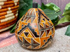 Andean Geometric Gourd Box