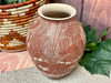 Mata Ortiz Etched Pottery Vase 