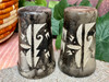 Navajo Etched Horsehair Salt & Pepper Shakers