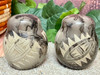 Navajo Etched Horsehair Pottery Salt & Pepper Shakers