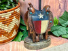 Texas Themed Saddle Lamp