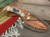 Custom Elk Antler Knife & Sheath