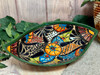 Talavera Ceramic Pottery Leaf Bowl