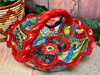 Mexican Talavera Painted Basket