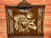 Front View Hooded Poncho