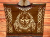 Back View Hooded Poncho -Wolf Dreamcatcher