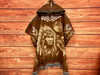 Mexican Hooded Blanket Poncho -Chief