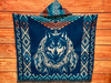 Back View Hooded Poncho -Wolf Dreamcatcher