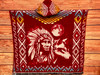 Back View Hooded Poncho -Chief