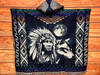 Back View Hooded Poncho -Chief