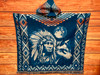 Back View Hooded Poncho -Chief