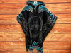 Southwest Style Woven Blanket Poncho