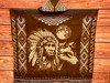 Back View Hooded Poncho -Chief