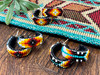 Native American Beaded Hoop Earrings