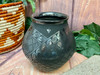 Mata Ortiz Pottery Vase -Black on Black