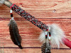 Creek Hand Beadwork, Coyote Fur and Prayer Feathers