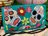 Day of the Dead Embroidered Glasses Pouch