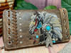 Embroidered Leather Wallet