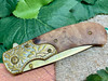 Brass and Burlwood Pocket Knife