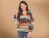 Southwest Design Pullover -Soft Knitted Fabric