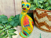 Mexican Hand Painted Clay Cat Bank