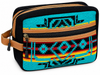 Southwestern Zippered  Travel Bag -Teal