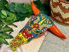 Ceramic Painted Steer Skull