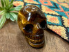 Carved Tigers Eye Skull