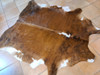 Hair on cowhide rug, tapestry