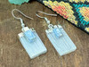 Selenite & Kyanite Crystal Earrings