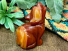 Carved Gemstone Wolf