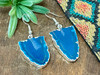 Natural Agate Slice Earrings