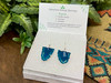 Silver-Plated Agate Earrings